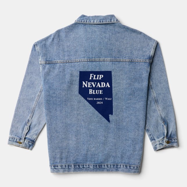 Chaqueta Vaquera Voltear el azul de Nevada en 2024 (Reverso )