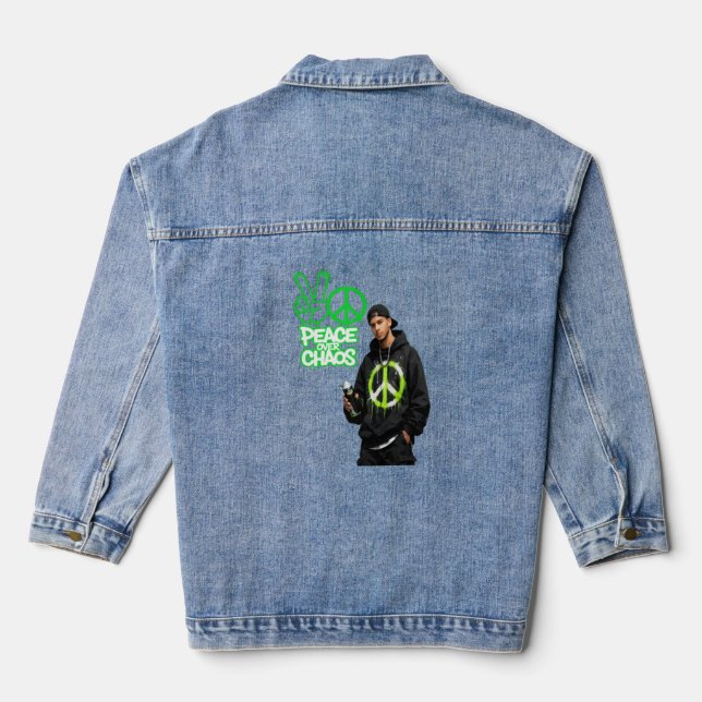 Chaqueta Vaquera Voz de Paz (Reverso )