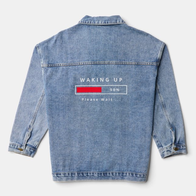 Chaqueta Vaquera Waking Text Denim Jacket (Reverso )