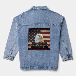 Chaqueta Vaquera We The People Bandera Americana Águila Calva