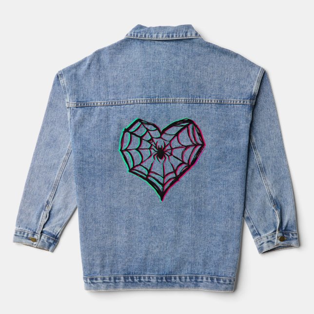 Chaqueta Vaquera Web De Camiseta De Amor (Reverso )