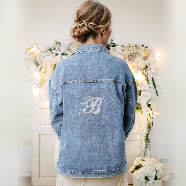 Chaqueta Vaquera Wedding denim jackets, monogram denim jacket  (Subido por el creador)