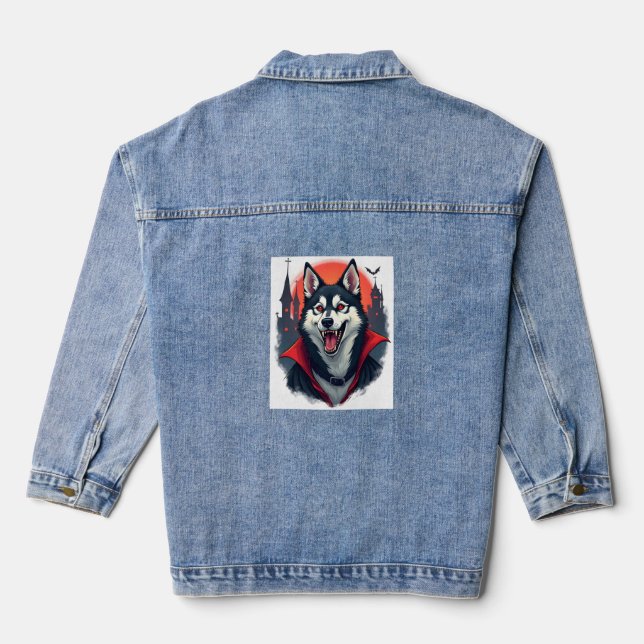 Chaqueta Vaquera Werewolf Beagle Howl (Reverso )
