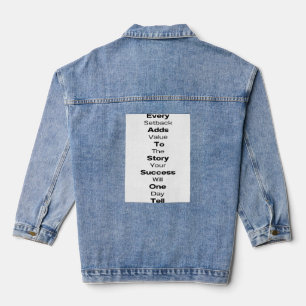 Chaqueta Vaquera White de las mujeres citado #9