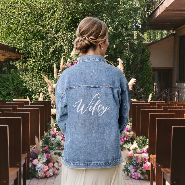 Chaqueta Vaquera Wifey La Novia Sra. Boda (Subido por el creador)