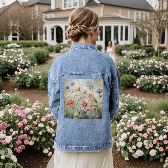 Chaqueta Vaquera Wildflowers Denim Jacket (Reverso Boda)