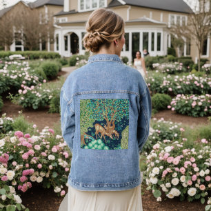 Chaqueta Vaquera William Morris Deer por un añil de la talla de Bro
