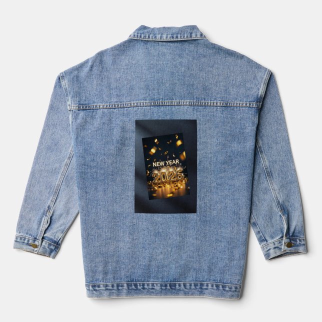 Chaqueta Vaquera Year 2026 Denim Jacket - Custom Celebration (Reverso )