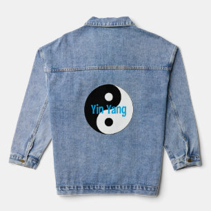 Chaqueta Vaquera Yin Yang Design Denim Jacket
