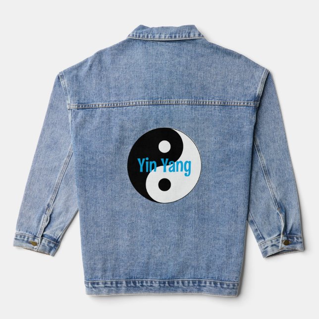 Chaqueta Vaquera Yin Yang Design Denim Jacket (Reverso )