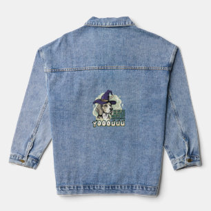 Chaqueta Vaquera Yooouuu Fantasmas Perro Beagle Sombrero de Bruja M