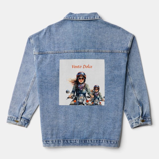 Chaqueta Vaquera "Zephyra" "Vento Dolce" - Dulce viento (Reverso )