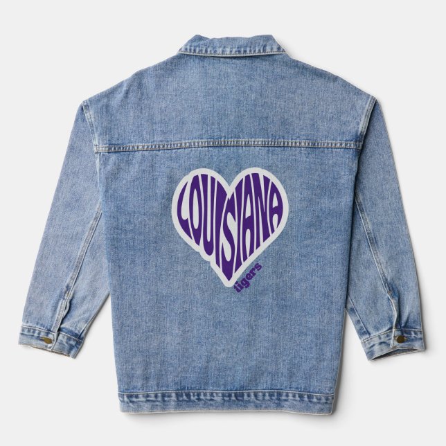 Chaquetas de mezclilla LSU Tigers (Reverso )