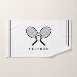 Chaquetas de tenis y nombre Deportes en blanco y n