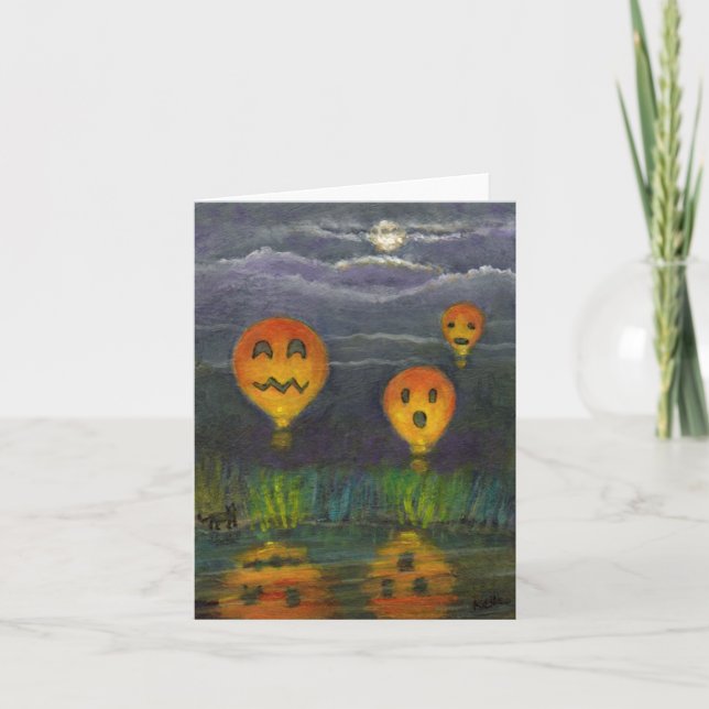 ¡Chaquón de Halloween! Nota Diversión tarjeta! (Anverso)
