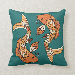 Charca de Koi - Cojín decorativo