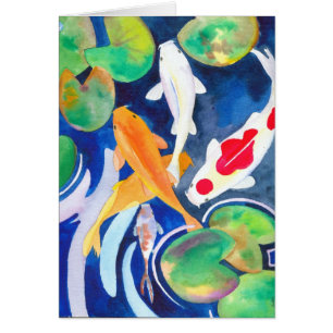 charca Koi del lirio