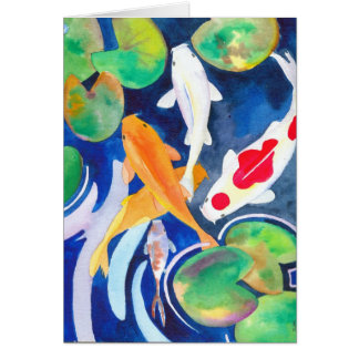 charca Koi del lirio