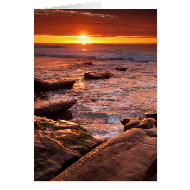 Charcas de marea al atardecer, California (Frente)