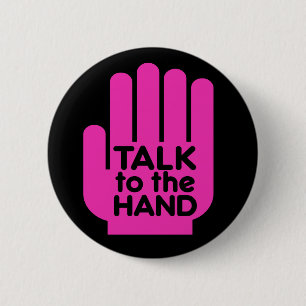Charla al rosa de la mano - botón
