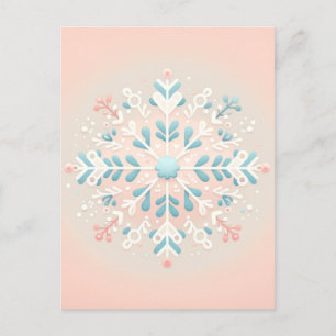 Charla de copo de nieve rosa Invitación a ducha de