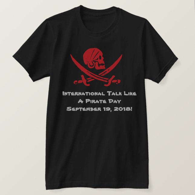 Charla de encargo como una camiseta del día del (Anverso del diseño)