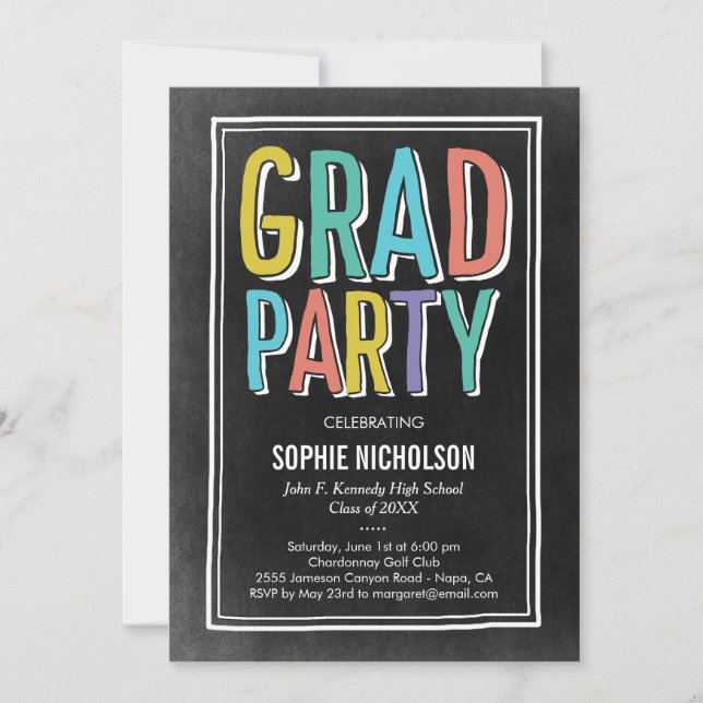 Charla de invitación para el Partido de Graduación (Anverso)
