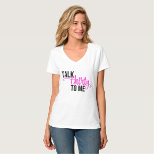 Charla treinta a mí camisa de la celebración del