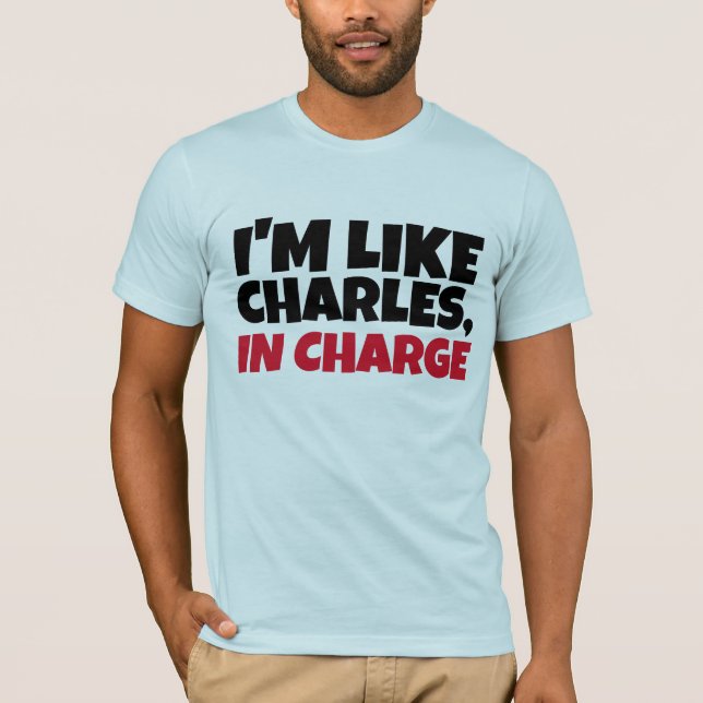 CHARLES A CARGO, CAMISETAS DE RETRO DAD DE 1980 (Anverso)