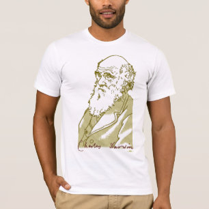 Charles Darwin. Camiseta de los hombres