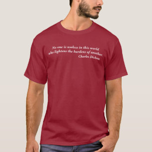 Charles Dickens nadie es camiseta inútil de la