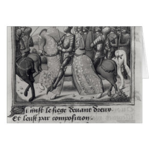Charles VII y Juana de Arco en el cerco de