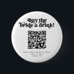 CHARLI retro compra a la novia un botón de bebida<br><div class="desc">Este es un retro groovy compra a la novia un botón de beberse una despedida de soltera. Sube el código de Venmo QR de la novia para una forma divertida y fácil de conseguir que el fiesta comience! Edite todos los textos, tipos de letra y colores en este clavija súper...</div>