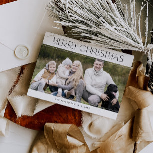CHARLIE Black Family Photo Vintage Feliz Navidad