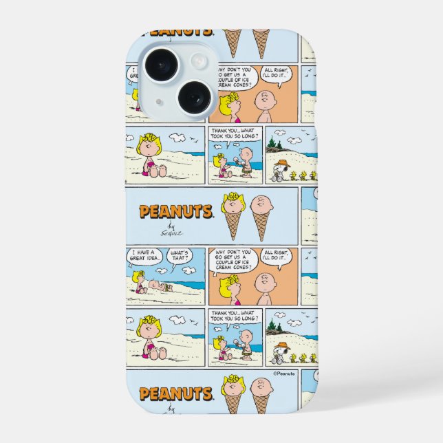 Charlie Brown Y Helados De Sally En La Playa (Reverso )