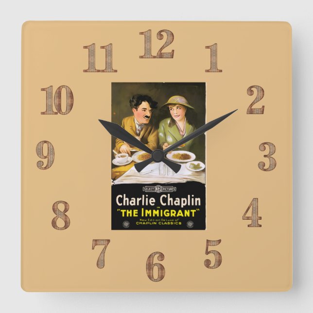 Charlie Chaplin/El Reloj De Pared Inmigrante (Anverso)