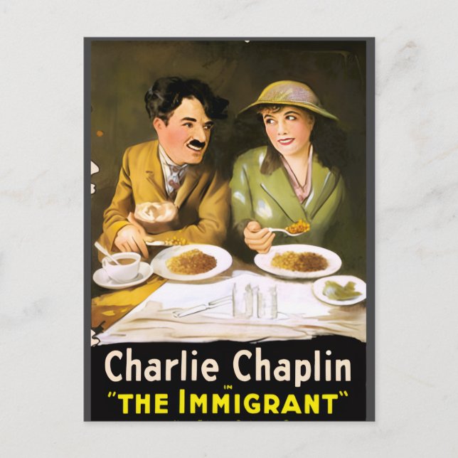 Charlie Chaplin/La postal del inmigrante (Anverso)