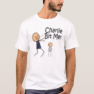 Charlie me mordió camiseta