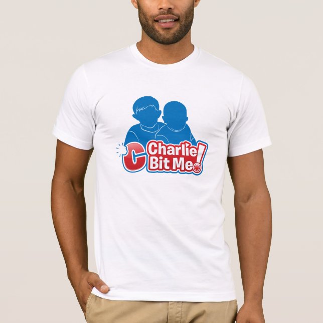 Charlie me mordió logotipo de la camiseta - (Anverso)