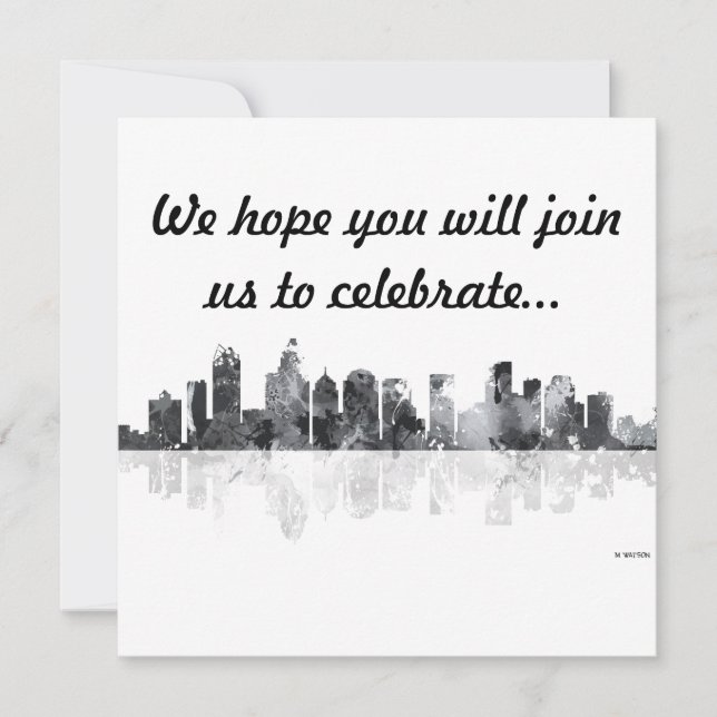 CHARLOTTE, CAROLINA DEL NORTE - Invitación (Anverso)