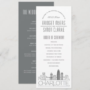 Charlotte   Programa de casamiento moderno con dec