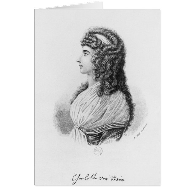 Charlotte von Stein, von llevado Schardt, tarde (Frente)