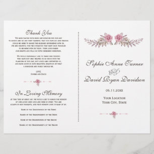 Charm Burgundy Red Marsala Programa de Bodas Flora