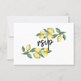 Charm Watercolor Limón Tropical Wedding RSVP