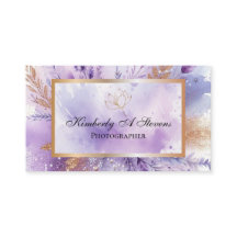 Charming Lavender Std, tarjeta de visita de 3,5" x