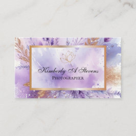 Charming Lavender Std, tarjeta de visita de 3,5" x