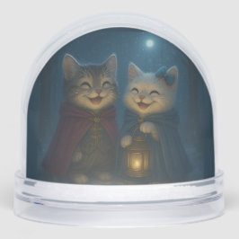 Charming Smiling Winter Kittens Magic