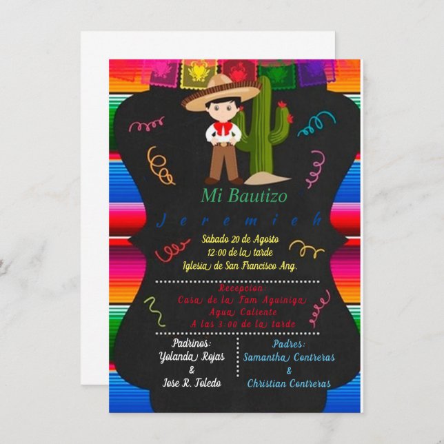 CHARRO BAUTIZO (Anverso / Reverso)