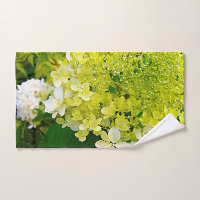 Chartreuse Green, Limelight Hydrangea, (Toalla de mano)