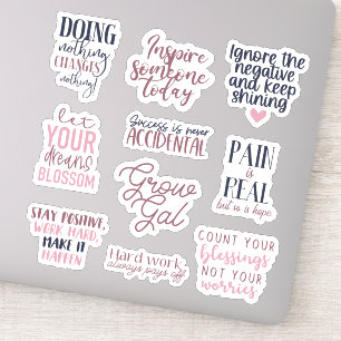 Chase That Dreams 10pc Waterproof Pegatina Set